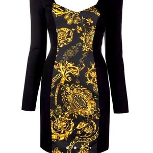 Versace Jeans Couture mini dress, perfect for simple glam look.